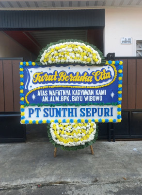 Papan Bunga Duka di Ngargosari
